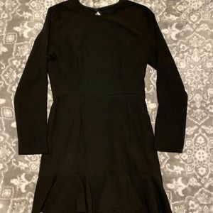 New Black dress with open back.
